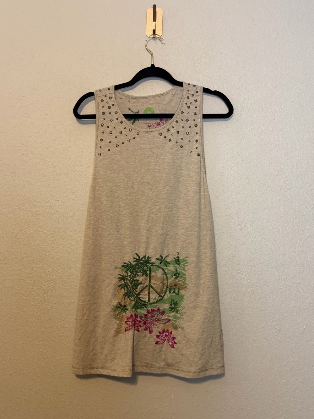 Double D Ranch Boho‎ Festival Top Tunic Tank Top Size Medium